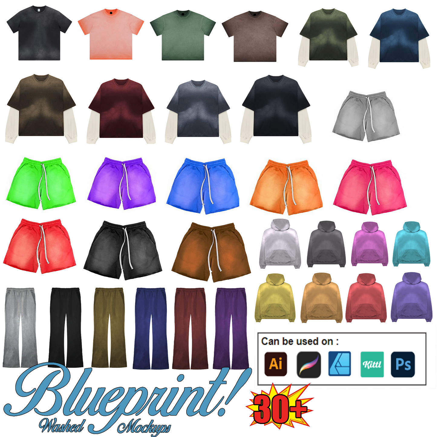 Blueprint's Washed Mockup Pack